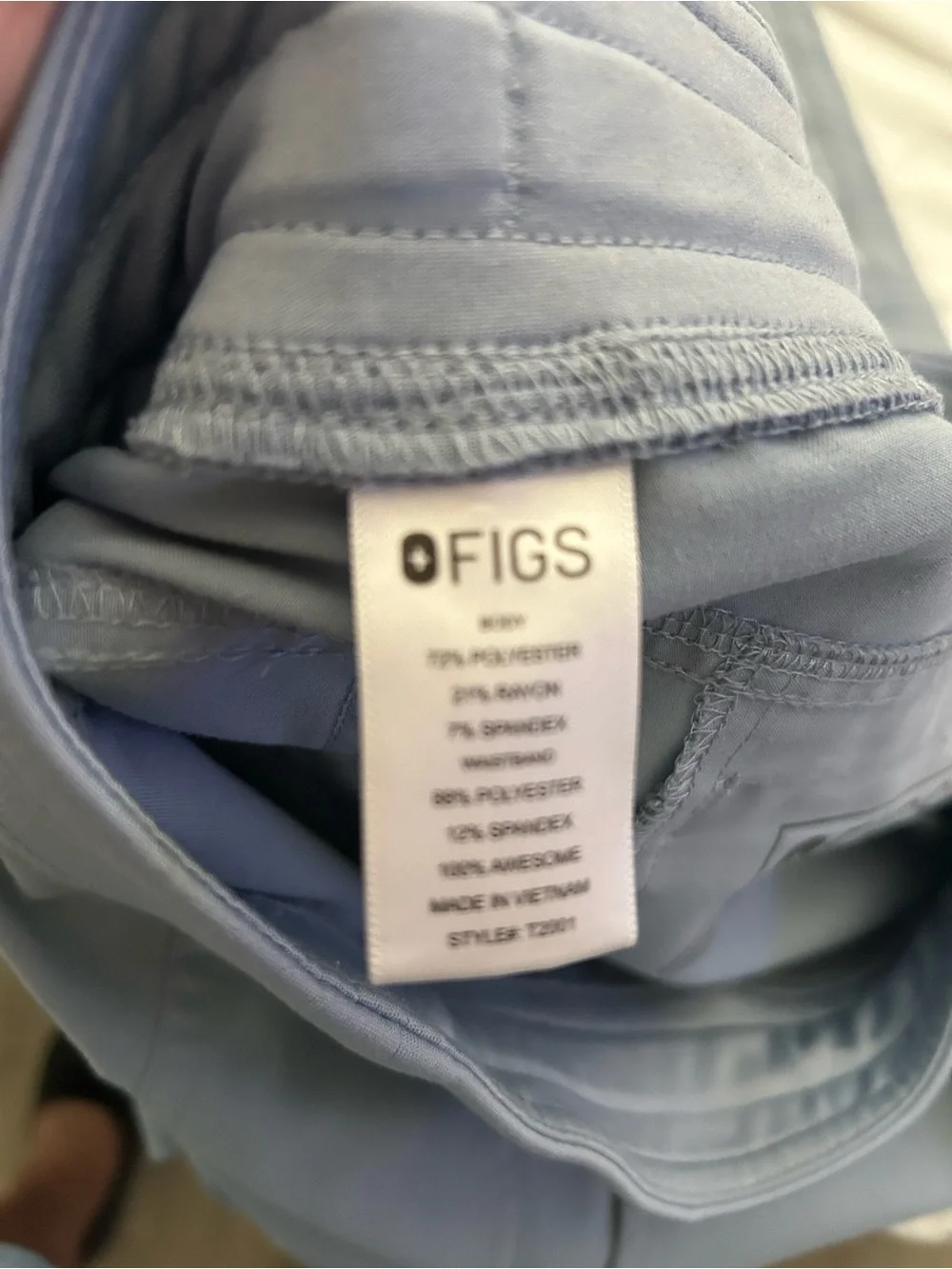 FIGS Light Blue Jogger Scrub Pants